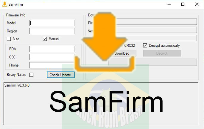 Como Baixar Stock Rom Firmware Samsung diretamente usando o SamFirm