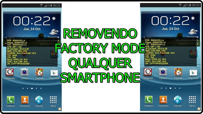 Como Remover Letras Amarelas na tela do Android (Factory Mode)