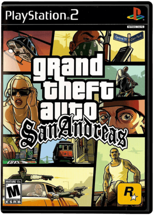 Gta San Andreas Para Ps2 Slim Bloqueado Leia Descrição - Escorrega o Preço